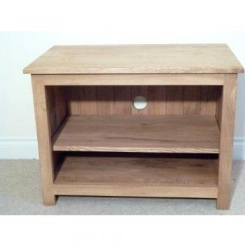 Really Good Collection Range Madera Maciza de Roble Mueble de TV, Soporte o gabinete, 600 x 550 mm con 1 Estante, Ideal para el Dormitorio o conservatorio