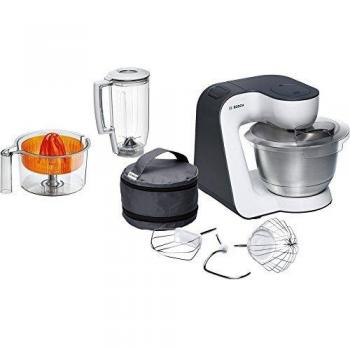 Bosch Electroménager MUM50123 Food Processor, 1.25 Litres, White/Grey Anthracite