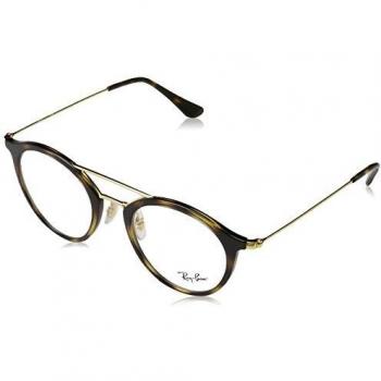 Ray-Ban 0Rx7097, Monturas de Gafas Unisex-Adulto, Havana, 49
