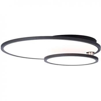 Lámpara LED de Techo Bility Redonda 36W 3000K Marco Negro y Blanco