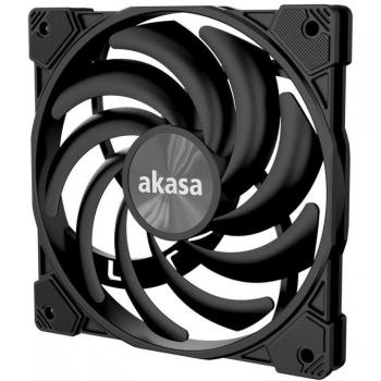 Ventilador Akasa Alucia XS12 de 12 cm, Negro, Slim y Radiador para PC