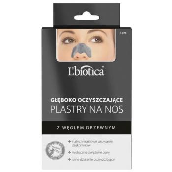 L'Biotica Parche Nasal Purificante de Carbón Activado, 3 Piezas