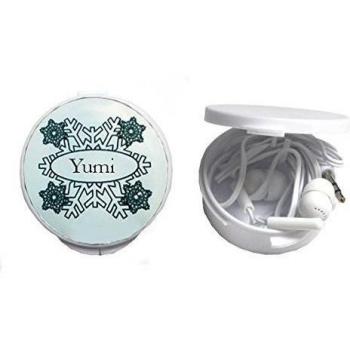 Auriculares in-ear en una caja personalizada con Yumi