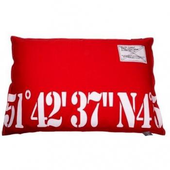 Funda Para Cama Perro Coordenadas Roja 100x70cm Lex&Max