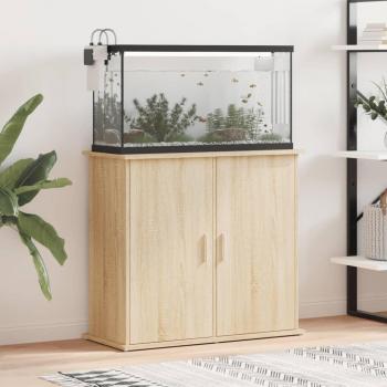 vidaXL Aquarium Stand Sonoma Oak 81x36x73 cm Engineered Wood