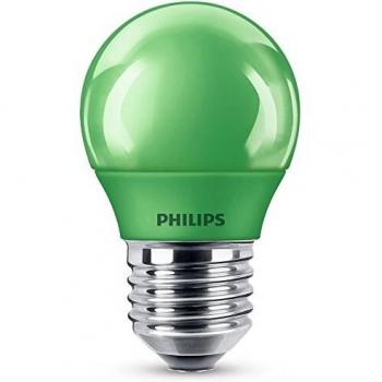 Philips Bombilla LED E27, 3.1 W, verde