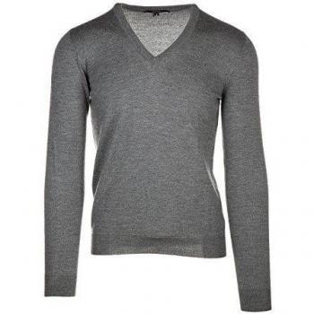 Gucci jerséis de cuello en v hombre nuevo gris EU S