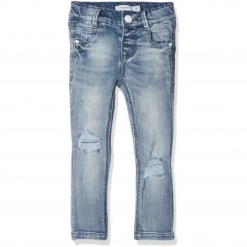 NAME IT Nkfpolly Dnmtara 1002 Pant Noos, Jeans para Niñas, Azul