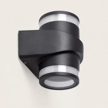 Aplique de Pared Exterior LED 10W Aluminio Superficie Neky Duo Negro