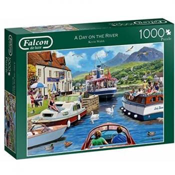 Jumbo Falcon 1000-Piece Puzzle: A Day on the River