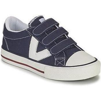 Zapatillas Tribu marino Victoria para niños con logotipo en contraste y tiras adherentes
