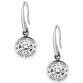 MICHAEL KORS pendientes Mujer acero inoxidable circón redondo