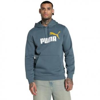 Sudadera con Capucha Puma Essentials+ Bicolor Logo Grande Hombre XS Gris Skies