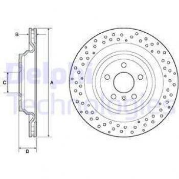 Disco de freno DELPHI BG4699C