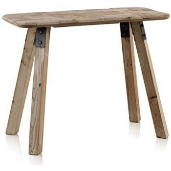 GEESE Consola de Madera Natural, 41x91x70 cm