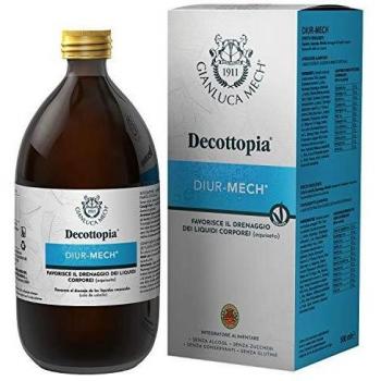 Gianluca Mech - Diur-Mech Decottopirico Con Función De Drenaje De Líquidos Corporales Con Cuerpo De Equisetum- 500 Ml