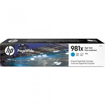 HP L0R09A 981X High Yield Original PageWide Cartridge, Cyan, Single Pack