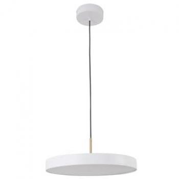 Lámpara de techo redonda LED de diseño en metal - D. 45 cm - Blanca - VAUGHAN