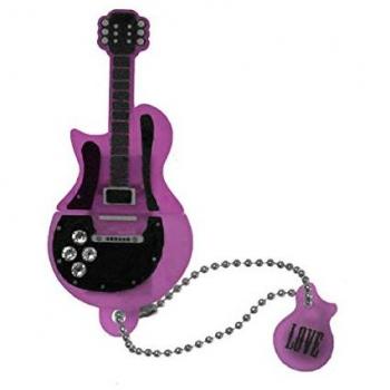 Chic & Love CHPEN0001 - Pen Drive de 16 GB, Color Rosa, diseño Glitter Guitar