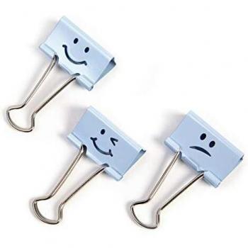 Rapesco 1350 Pinzas / Clips Divertidos, 19 mm, Azul, Paquete de 20