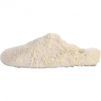 Pantuflas Victoria 1081101 Pelo Soft Gris - Zapatillas de casa abiertas de mujer con comodidad y estilo, fabricadas en pelo soft y plantilla tipo borreguito