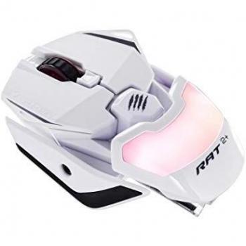 Ratón Gaming Mad Catz R.A.T. 2+ Óptico USB 5000 DPI Blanco para Mano Derecha