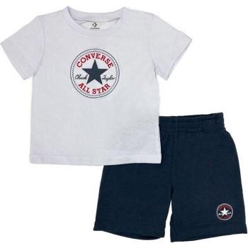 Conjunto de Chándal Converse Core Tee y Pantalones Cortos French Terry Azul para Bebés