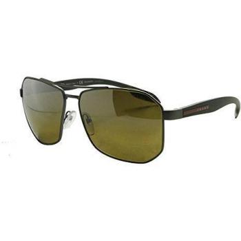 Prada Sport Linea Rossa SPS51V DG1741 Gunmetal Rubber/Polarised Brown Mirror Grey Grad Sunglasses
