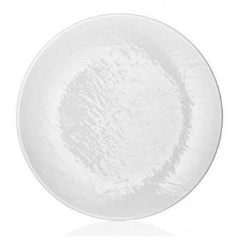 Plato Llano de Melamina Blanco 45 Cm - Resistente y Ligero