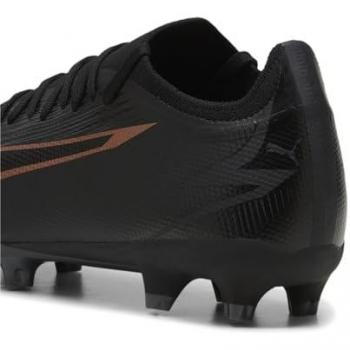 Puma Botas De Fútbol Ultra Match FG/AG, Calzado de Fútbol Unisex Adulto, Color Negro-Rosa Cobre, Talla 46 EU