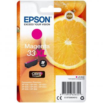 Epson 33XL Claria Premium Magenta High Capacity Ink Cartridge (C13T33634012) for XP-530/XP-540/XP-630/XP-635/XP-640/XP-645/XP-
