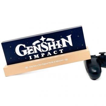 Lámpara LED Genshin Impact Logo 22 cm, Recargable, Multicolor, Autonomía de 12 horas