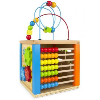 Woomax - Cubo Multifuncional de Actividades en Madera para Niños