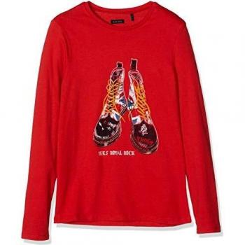 IKKS T-Shirt Garcon VISUEL Baskets Camiseta, Rojo