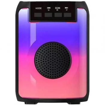 Altavoz Portátil Bluetooth con Luces LED RGB, Lector USB MP3 y Radio Integrada - Torre Karaoke COSHANO