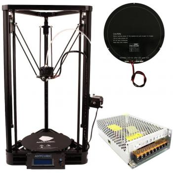 Anycubic Delta Rostock Impresora 3D Kossel Diy Kit Tamaño de Impresión Grande φ230x270mm