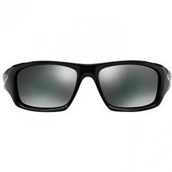 Oakley Valve Black Iridium Sunglasses - Men's 60MM Rectangular - Color: Black - Size: One-Size