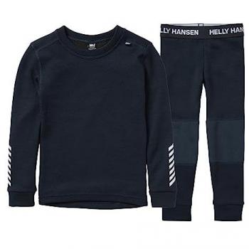 Helly Hansen Kids' Lifa Merino Thermal Base Layer Set Navy