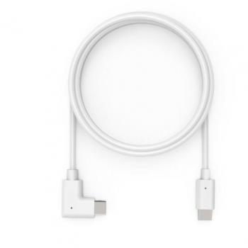 Cable USB-C de Carga y Datos de 6 Pies con ángulo Recto de 90 Grados, USB 2.0, Blanco, Longitud: 6 pies (1.8 m)