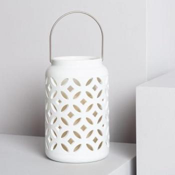 Lámpara de Mesa Portátil Renoir con Vela LED Blanca