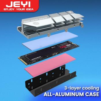 Disipador de Calor JEYI para SSD M.2 2280 NVME - Enfriador de Aluminio con Alta Conductividad Térmica