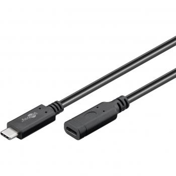 Extensor USB-C™ 3.2 Gen 2, 1 m, negro