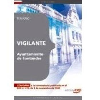 Vigilante del Ayuntamiento de Santander. Temario