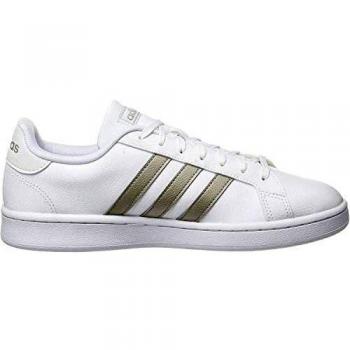 adidas Grand Court, Sneaker Womens, Footwear White/Platin Metallic/Footwear White, 36 EU
