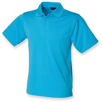Henbury Coolplus Polo Shirt : Color - Turquoise : Size - XL
