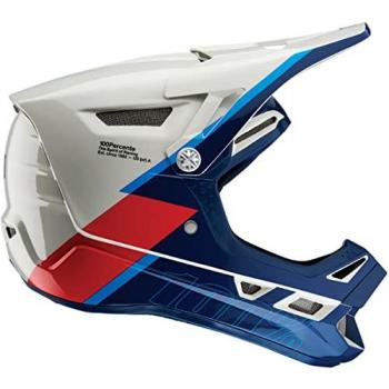 Casco de descenso 100% Aircraft Composite - Blanco Rojo Azul (S)