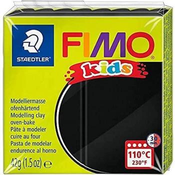 Fimo-8030-9 ST Pasta de modelar, Color negro, pack de 1