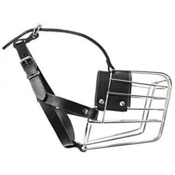 Julius-K9 190P3 Metal Muzzle For Police Dogs: Mali Male, German Sheperd Bitch, Un tamaño