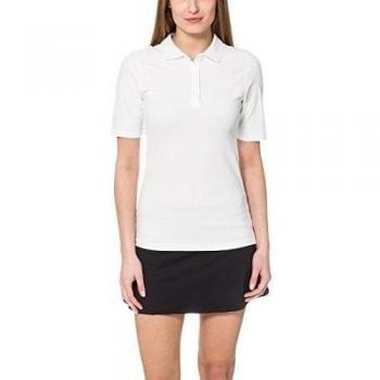 Ultrasport Tennispoloshirt Auckland - Polo para Mujer, Color Blanco, Talla S