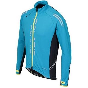 Polaris Bikewear - Windshear Thermal Long Sleeve Jersey, color azul,negro, talla XL